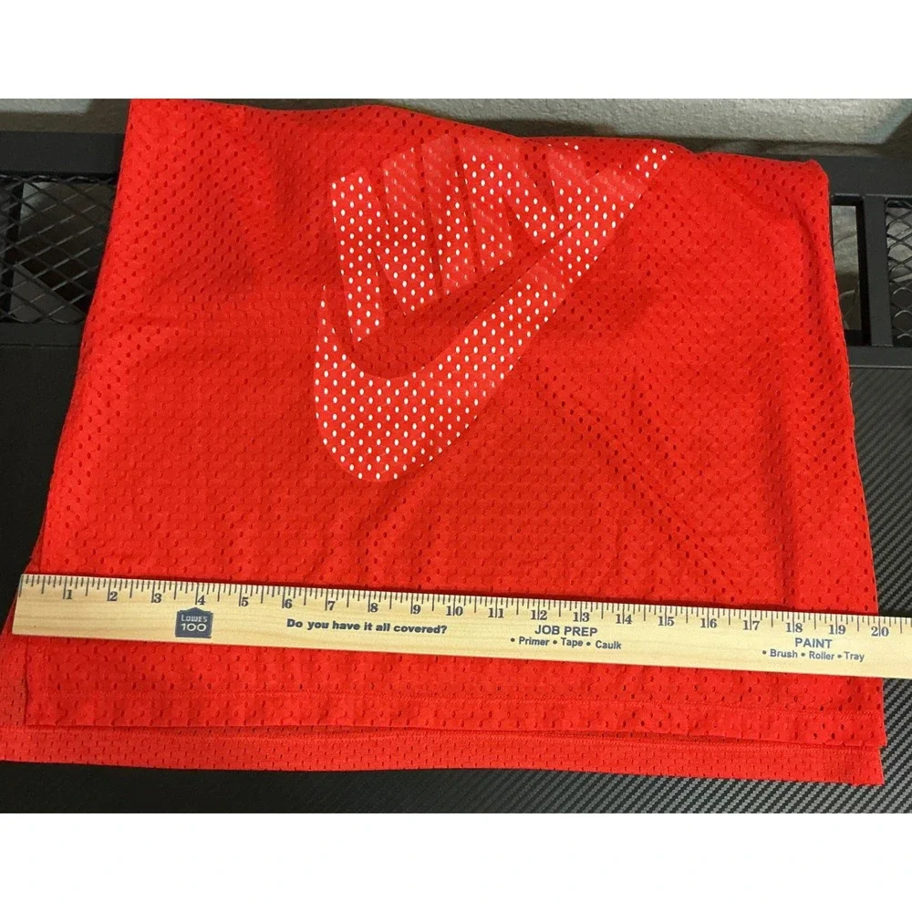Nike Sportswear Womens Mesh Tank Top Red Just Do It Racerback Gym Streetwear